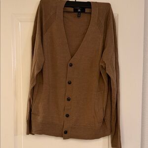 Banana Republic Tan Button Front Men's Cardigan